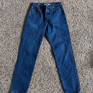 Levis Dark Blue Straight-Leg Jeans